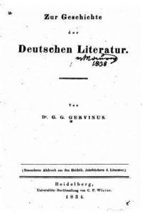 bokomslag Zur geschichte der deutschen literatur
