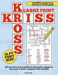 bokomslag Large Print Kriss Kross Puzzles