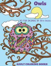 Adult Coloring Books: Owls 1