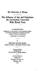 bokomslag The influence of age and experience on correlations concerned with mental tests