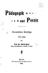 bokomslag Pädagogik und Poesie