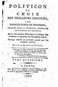 bokomslag Politicon, ou choix des meilleurs discours - Tome Quatrième