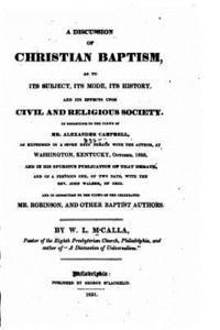 A Discussion of Christian Baptism 1