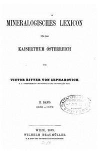 bokomslag Mineralogisches lexicon für das kaiserthum Österreich - II Band