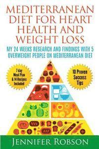 bokomslag Mediterranean Diet For Heart Health and Weigth Loss: My 24 Weeks Research and Findings With 5 Overweight People on Mediterranean Diet