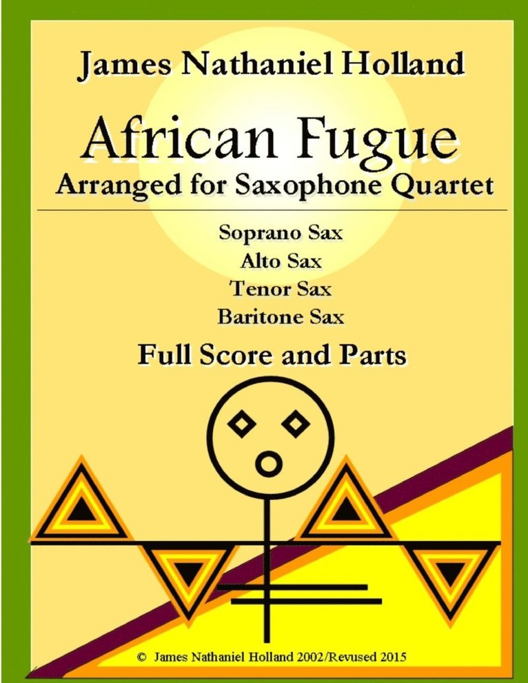 African Fugue arranged for Saxophone Quartet 1