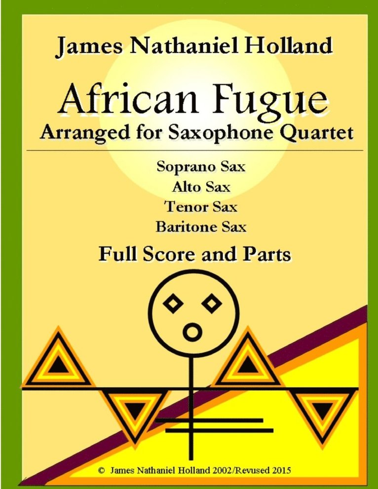 African Fugue arranged for Saxophone Quartet