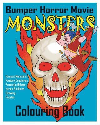 BUMPER Horror Movie Monsters Colouring Book 1