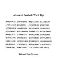 Adanced Scrabble Word Tips 1