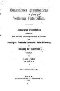 bokomslag Quaestiones grammaticae in Velleium Paterculum