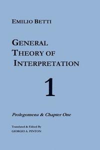 Emilio Betti - General Theory of Interpretation, Häftad. Tillgänglighet: Lägg i varukorg