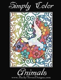 bokomslag Simply Color Animals: Adult Coloring Book