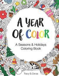 bokomslag A Year Of Color: A Seasons & Holidays Coloring Book