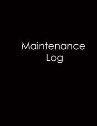 bokomslag Maintenance Log - Black Cover