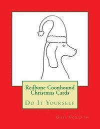 Redbone Coonhound Christmas Cards: Do It Yourself 1