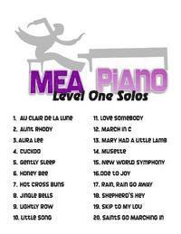 bokomslag MEA Piano Level One Solos: For Beginning Piano Students