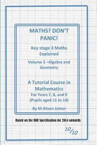 bokomslag Maths? Don't Panic!: Algebra and Geometry