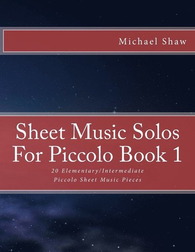 bokomslag Sheet Music Solos For Piccolo Book 1