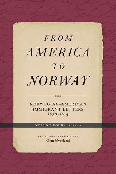 bokomslag From America to Norway
