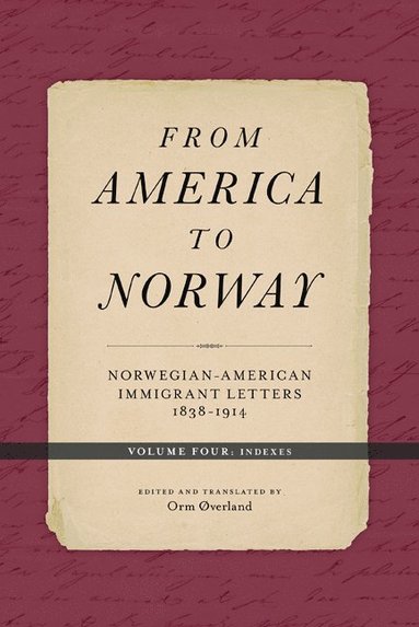 bokomslag From America to Norway