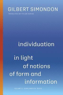 bokomslag Individuation in Light of Notions of Form and Information