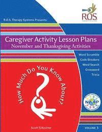 Caregiver Activity Lesson Plans: November and Thanksgiving Activities 1