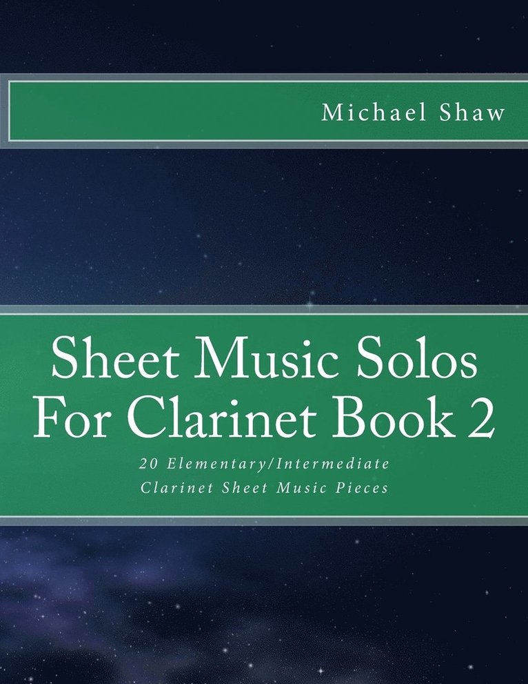 Sheet Music Solos For Clarinet Book 2 1