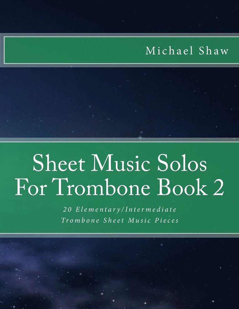 Sheet Music Solos For Trombone Book 2 1