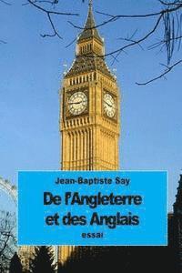 bokomslag De l'Angleterre et des Anglais