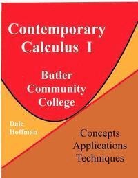 Contemporary Calculus I: Butler Community College 1