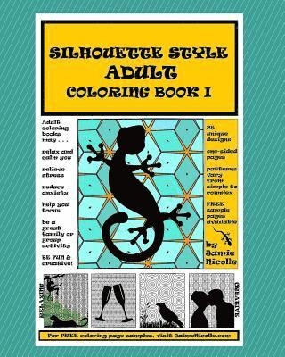 Silhouette Style Adult Coloring Book I 1