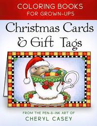 bokomslag Christmas Cards & Gift Tags: Coloring Books for Grownups, Adults
