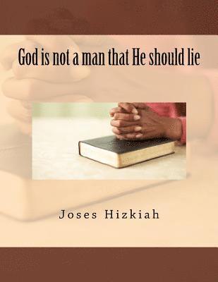 bokomslag God is not a man that He should lie