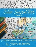 bokomslag Color Coastal Art: 30 Coastal Inspired Hand Drawn Designs