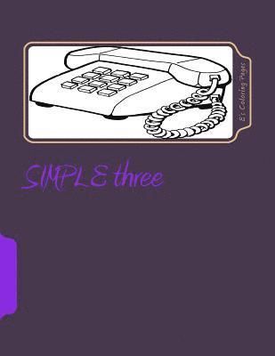 E's Coloring Pages - SIMPLE three, Häftad