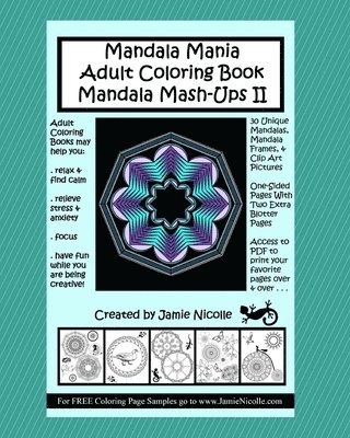 Jamie Nicolle - Mandala Mania Adult Coloring Book Mandala Mash-Ups II, Häftad