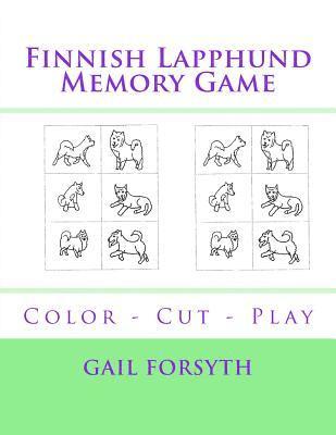 Finnish Lapphund Memory Game: Color - Cut - Play 1