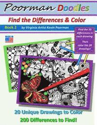 bokomslag Poorman Doodles: Find the Differences and Color