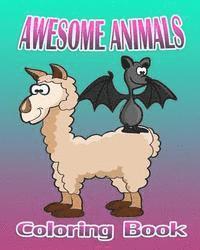 bokomslag Awesome Animals: Coloring Book