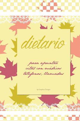 bokomslag Dietario medicos, telefonos, anotaciones b-n: Dietarios con interior en blanco y negro