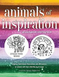 bokomslag Animals of Inspiration Coloring Book: Connect to childlike wonder, joy & magic!