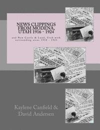 bokomslag News Clippings from Modena, Utah 1916 - 1924: and New Castle & Lund, Utah with surrounding areas 1910 - 1923