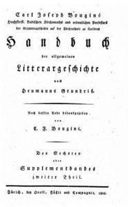 Handbuch der allgemeinen litterargeschichte nach Heumanns grundriss 1