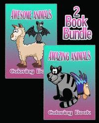 bokomslag Awesome Animals & Amazing Animals - Coloring Book (2 Book Bundle)