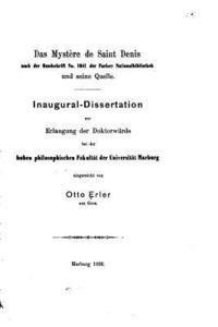 bokomslag Das mystère de Saint Denis