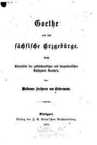 Woldemar Von Biedermann - Goethe Und Das Sächsische Erzgebürge, Häftad