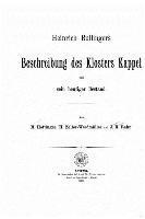 bokomslag Beschreibung des Klosters Kappel und sein heutiger Bestand