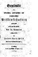 Encyclopádie der historischen, philosophischen und mathematischen Wissenschaften, Grossentheils 1