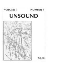 bokomslag Unsound: Volume 3, #1
