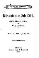 Württemberg im Jahr 1800 1